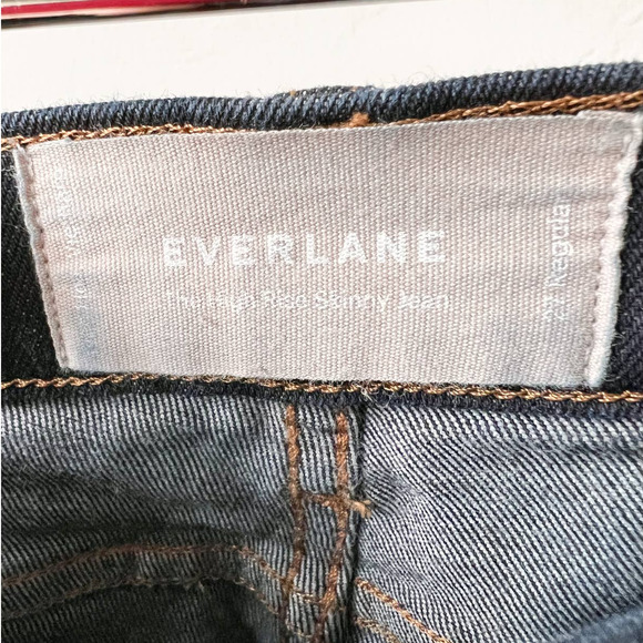 EVERLANE Women's Dark Wash Five Pocket The High Rise Skinny Jeans size 27R - Picture 3 of 6